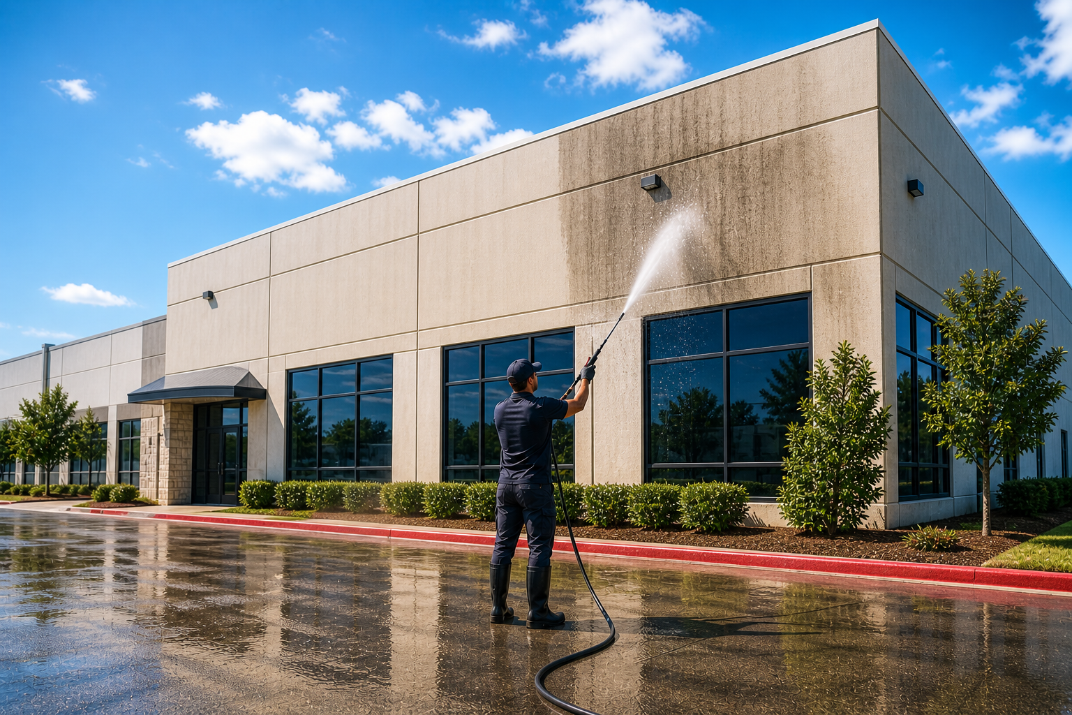 Commercial pressure washing in Vista, FL
